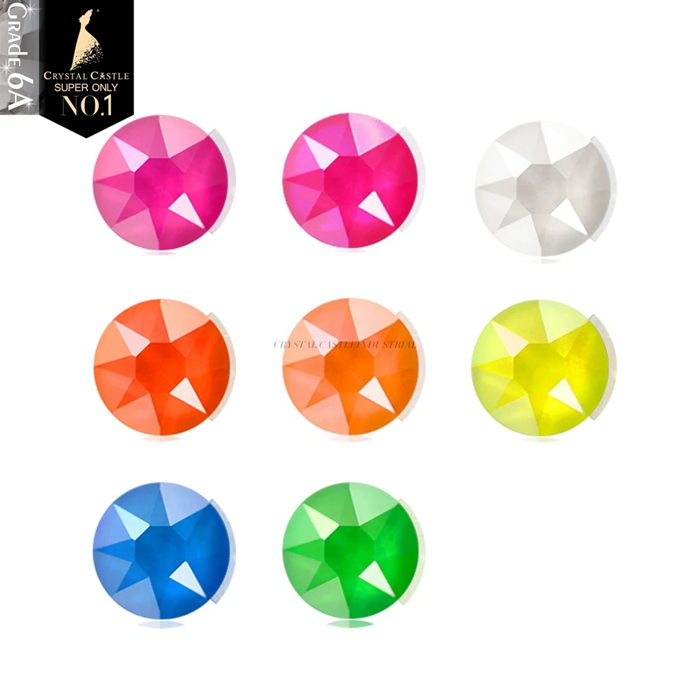 Хрустальный замок 6A лучшие стеклянные стразы с плоской задней стороной Стразы