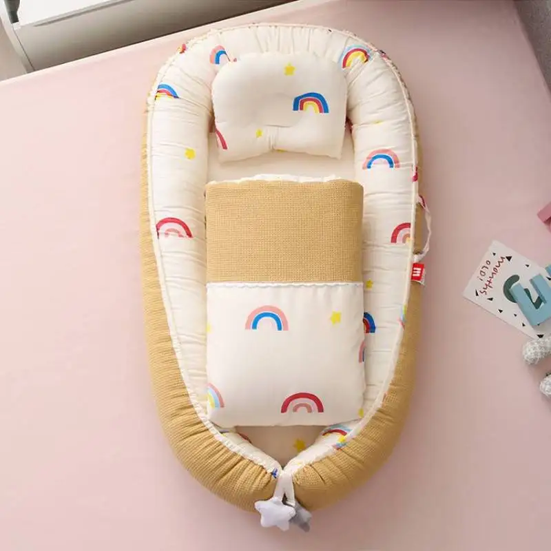 

New Baby Bird's Nest Bed Children Middle Beds Pressure Proof Portable Comfort Crib Movable Sleeping Device