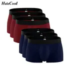 6 шт.лот, модные мужские хлопковые трусы-боксеры, хлопковые мужские короткие дышащие гибкие удобные шорты, красивые Однотонные трусы-боксеры