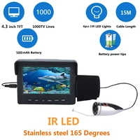 maotewang underwater fishing camera kit fishfinder ip68 camera 6 pcs 1w led lights with 4 3 inch color monitor for ice fishing