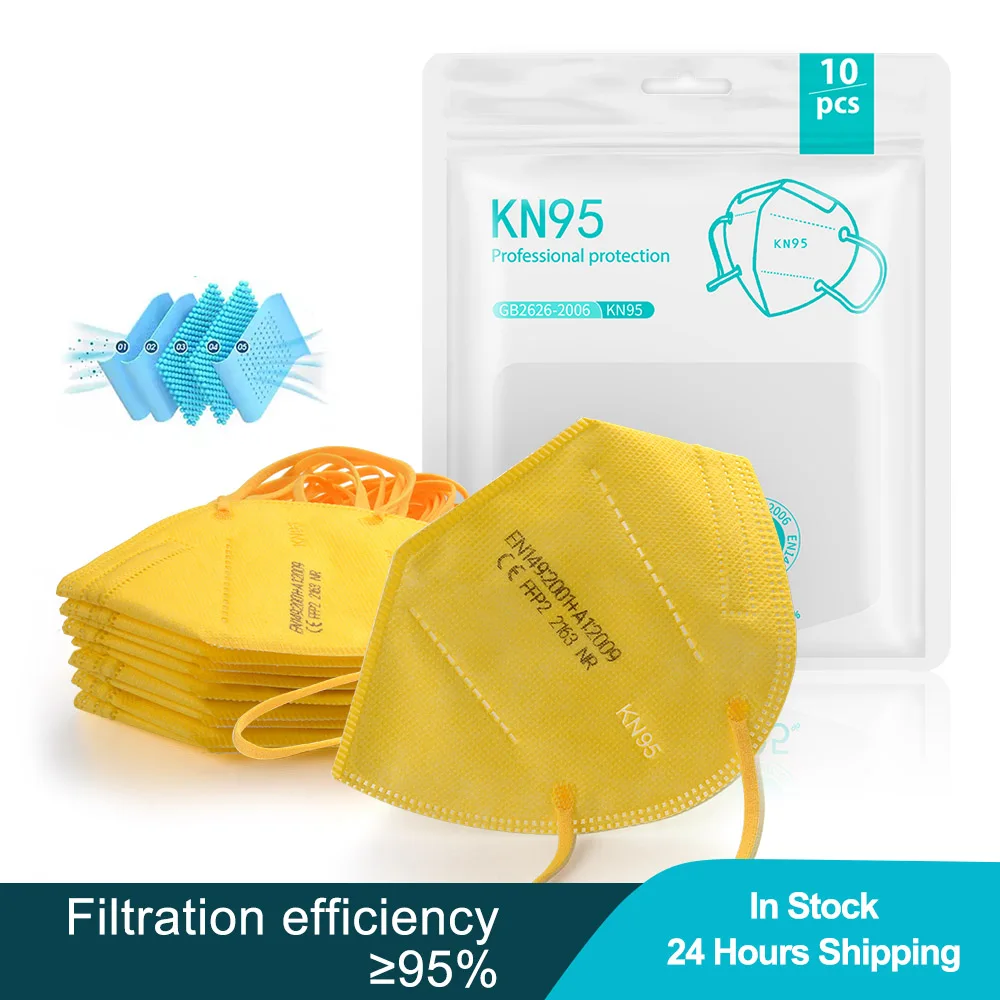 

20PCS KN95 Face Masks FFP2 CE Mask Facial 95% Filter Mask Protective Mask Dustproof FFP2 Mask Mouth Mascarillas Masque Tapabocas