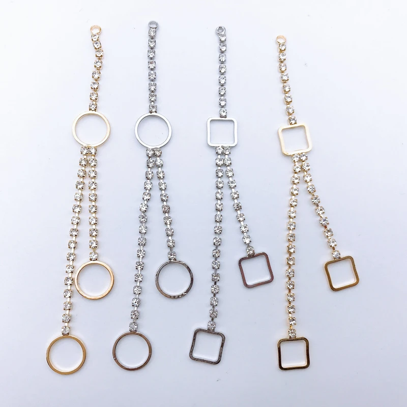 Новинка 2019 60 шт. круглые или квадратные пуговицы Стразы для самостоятельного