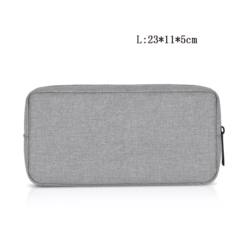 Gray ( L ) Цифровые аксессуары сумка-Органайзер кабель для передачи данных Мобильная Сумка для защиты питания u-диск гарнитура зарядное устройство Принадлежности для путешествий отделка коробок - Цвет: Gray ( L )
