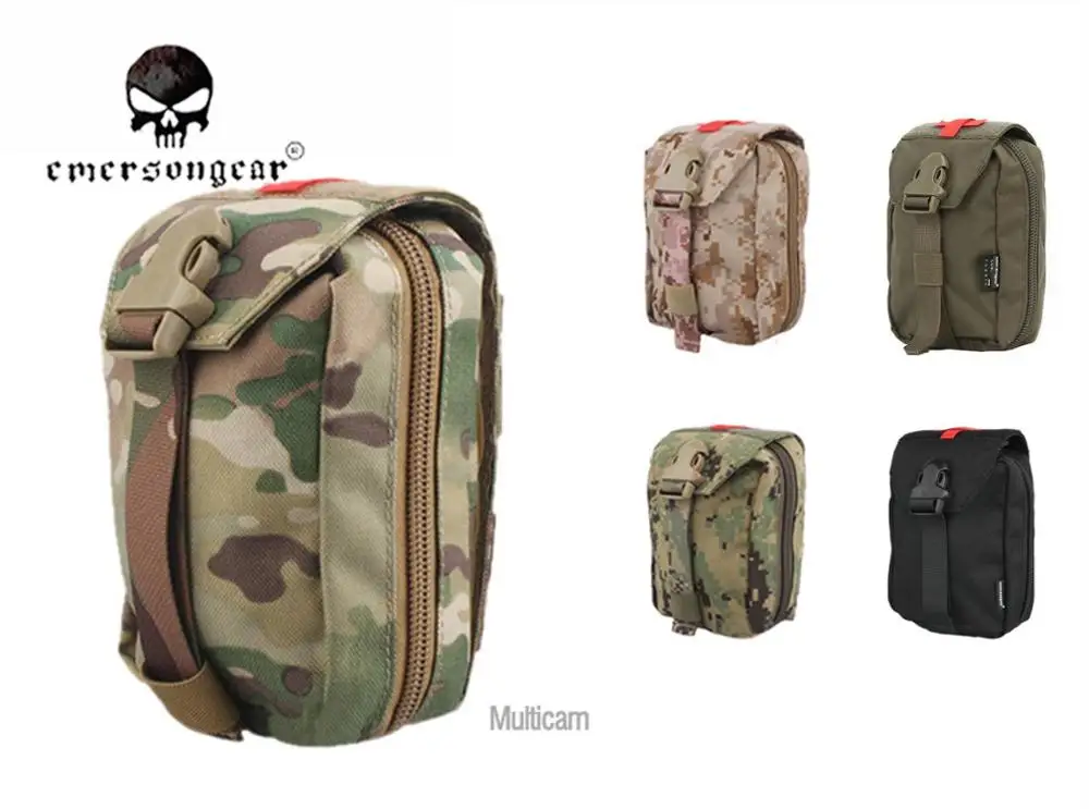 Аптечка первой помощи Emersongear мешочек с системой Молле военный для страйкбола