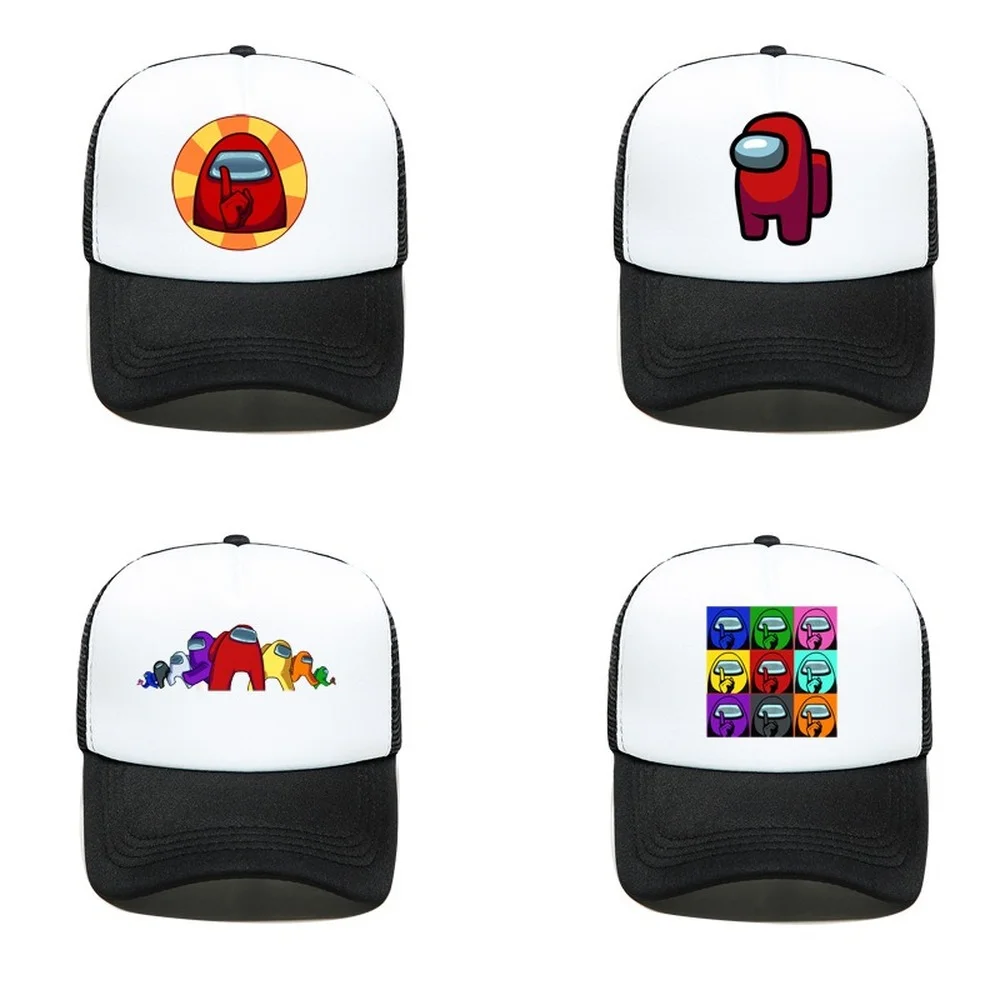 

Game Theme Souvenir Baseball Hat Breathable Net Truck Hat Hip Hop Sunshade Girl Woman Children's Funny Cartoon Fitted Cap