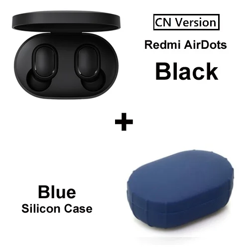 Xiaomi Redmi Xiaomi беспроводные наушники Голосовое управление Bluetooth 5,0 шумоподавление управление - Цвет: cn add blue cable