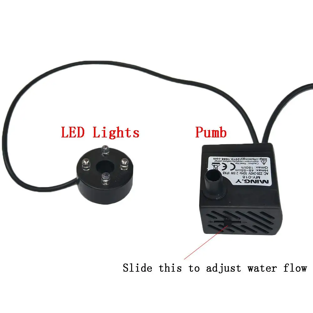 Настольный фонтан Крытый небольшой скалы горный каскадные водопады с