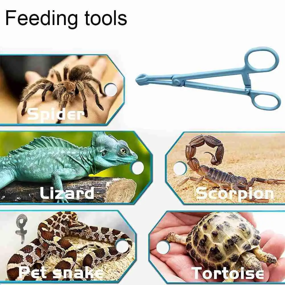 Террариум для рептилий ящерицы пластиковые пинцеты инструмент - Цена: 101,22 - 116,45 руб.