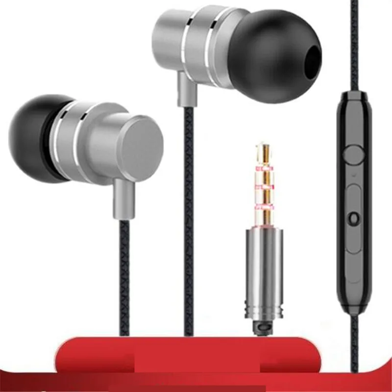 In Ear проводные наушники спортивные гарнитуры 3 5 мм вкладыши глубокий бас стерео W