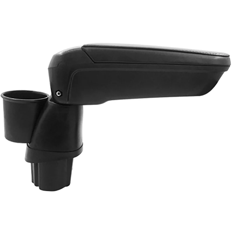 Black Кожаный подлокотник с подстаканником шкафчик для Mercedes смарт 453 Fortwo Forfour- автомобильные аксессуары для интерьера - Название цвета: Black