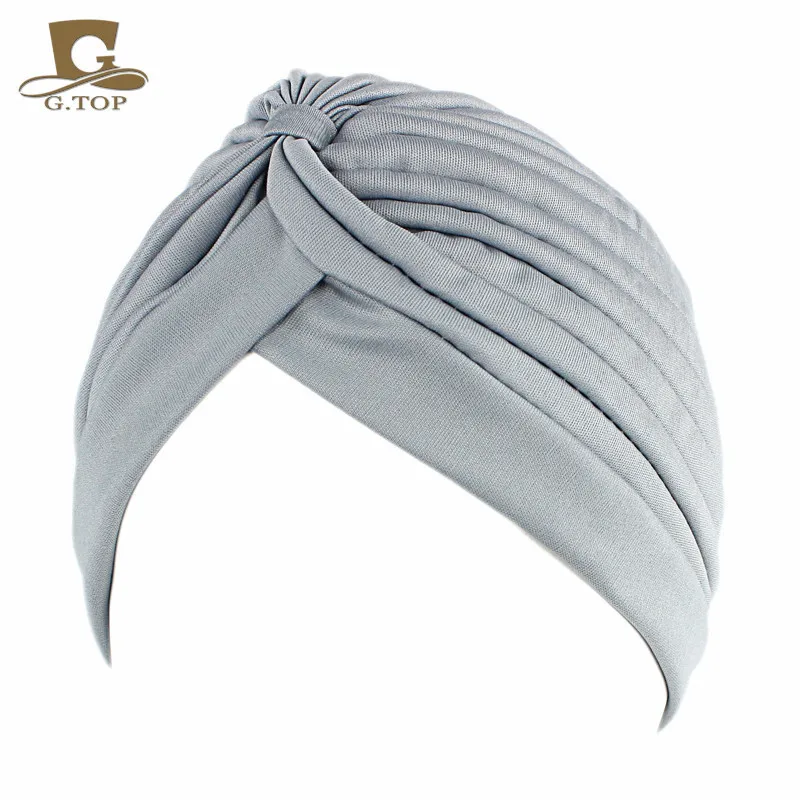 Новый мягкий женский головной убор с узелком и оборками Повседневная Уличная