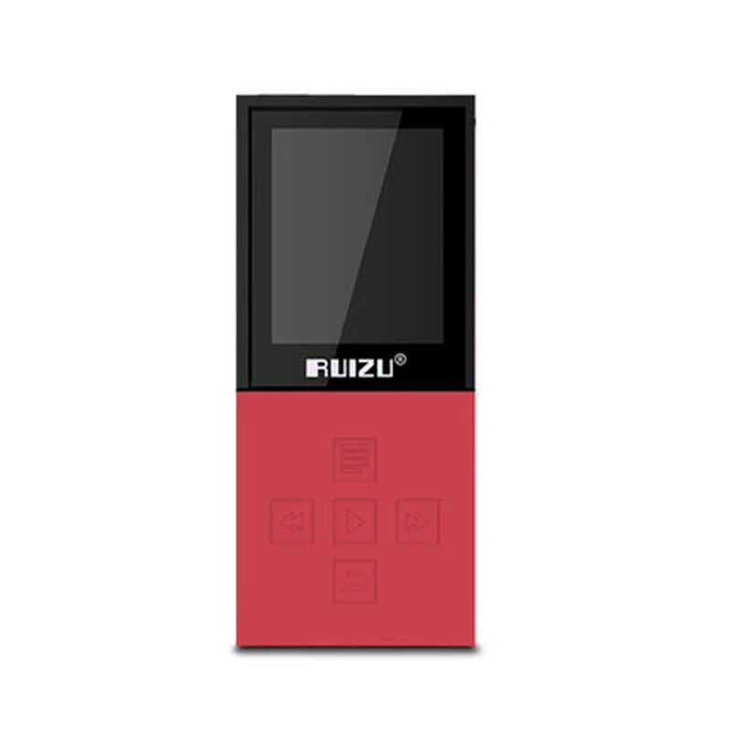 Red RUIZU X18 Bluetooth спортивные MP3 плеер с 8 г дой-Пак playing130Hours высокого качества без потерь Регистраторы FM для говорить - Цвет: Red