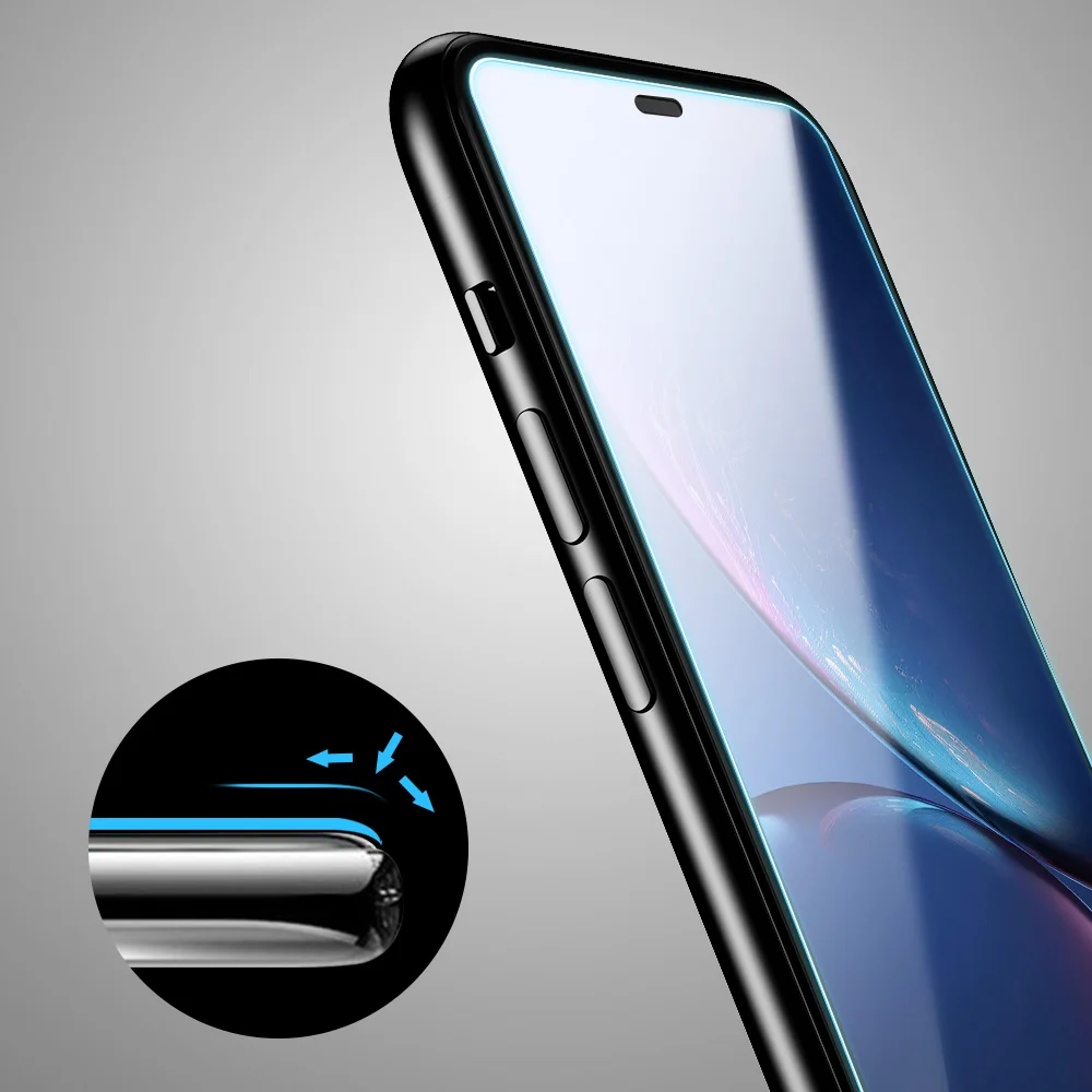 2 шт полное покрытие стекло для iPhone 11 Pro X XR XS MAX защитное закаленное 8 7 6 6s Plus защита