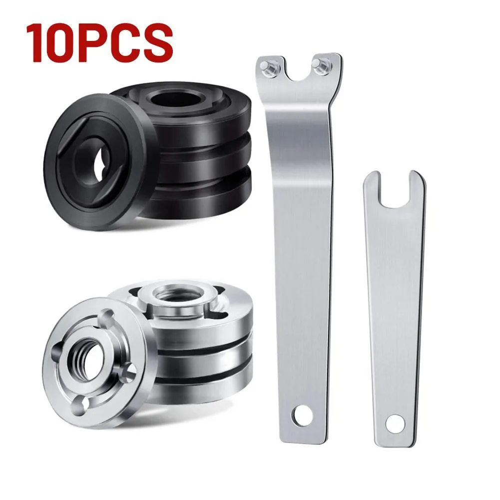 Angle Grinder M10 Metric Thread Inner Outer Flange Nut Set Quick Release Nut Power Replacement Part For Makita1 9523 Ryobi Bosch