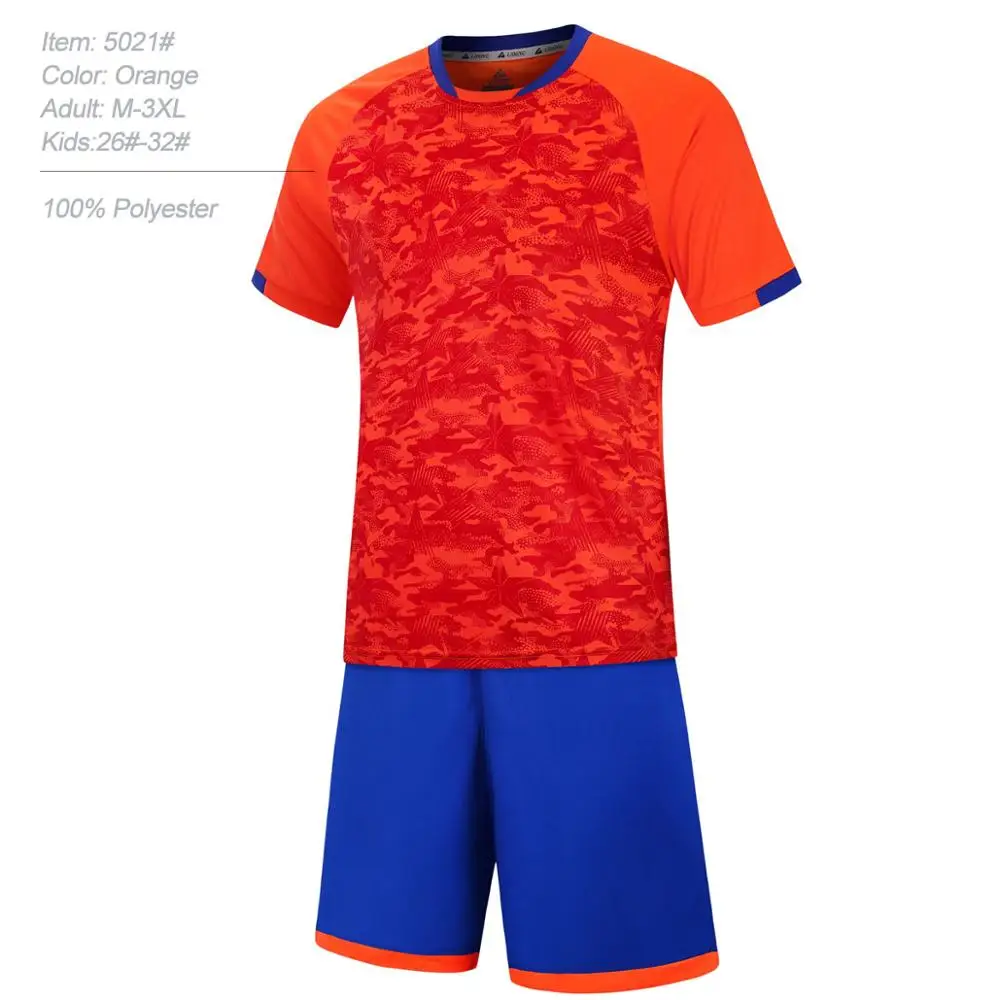 Новый Комплект футболок с цифровой печатью для мужчин и детей футбольный