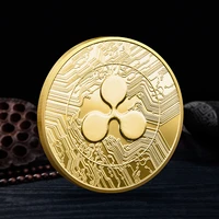 ripple coin commemorative round collectors coin xrp coin with case commemorative coin challenge coin gold coins collectibles 1