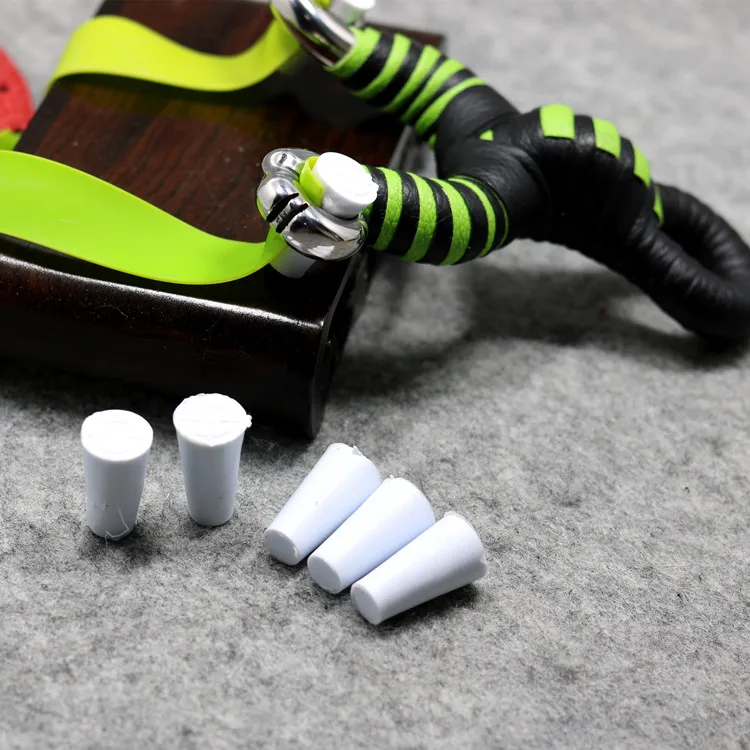 Круглая Рогатка с резиновой лентой плоская кожаная заглушка универсальный