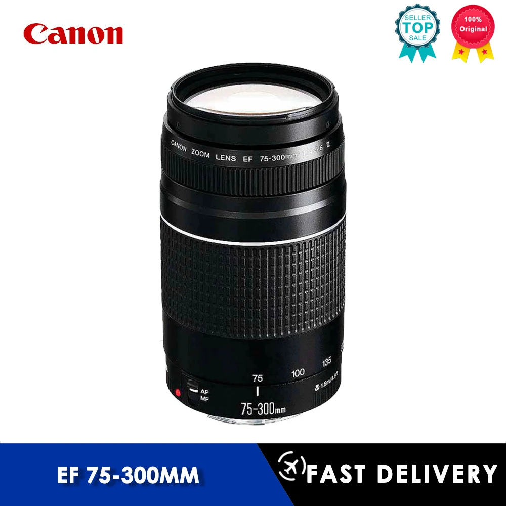 Canon 75-300 lens EF 75-300mm F/4-5.6 III Telephoto Lenses f