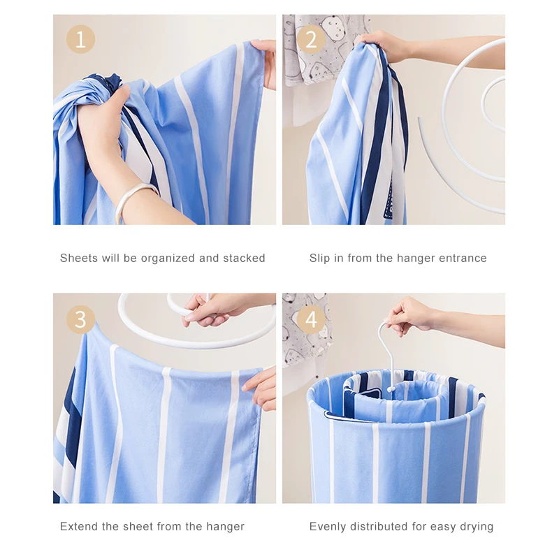 Спиральный Вешалки круглый улитка образный сушилка Стёганое одеяло Одеяло