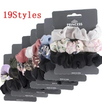 3pcs scrunchies elastic hair bands candy color hair ties rope summer autumn women ponytail girls hair accessories hairband gifts