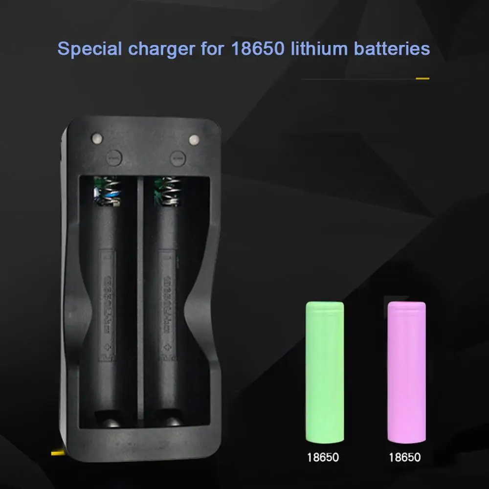 Universal 18650 Battery Charger US/EU Plug 2 Slots Smart Charging Fast Charge Li-ion Rechargeable Lithium | Электроника