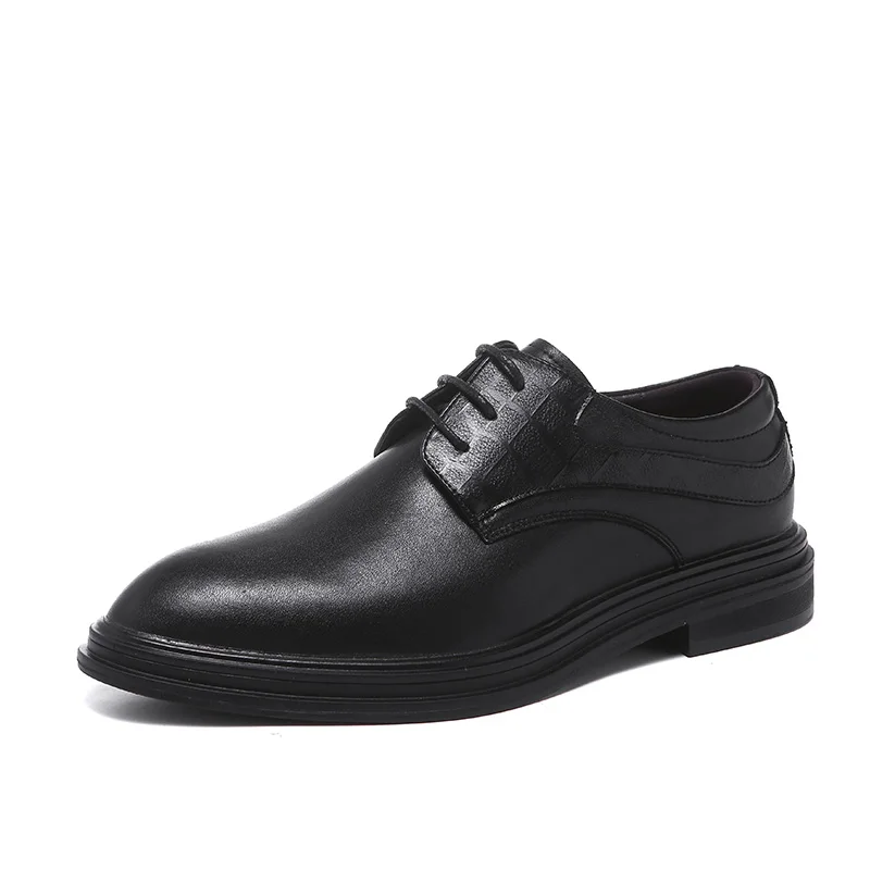 Классические Современные мужские туфли оксфорды в стиле Дерби на шнуровке