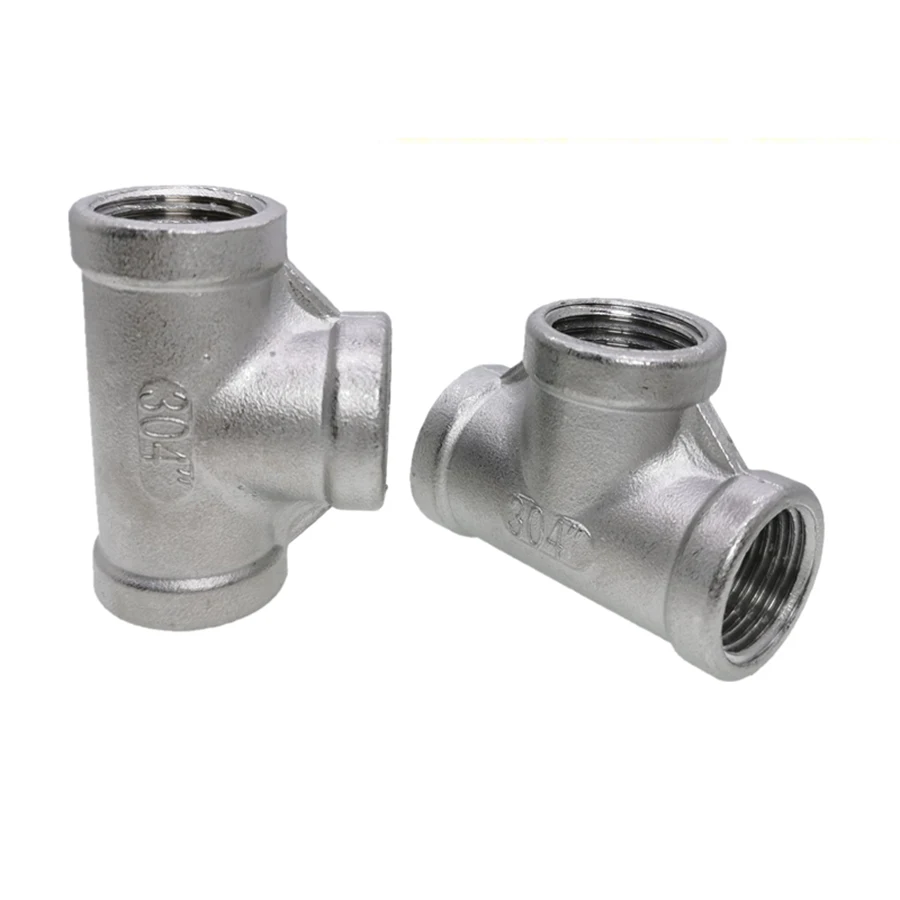Тройник с внутренней резьбой из нержавеющей стали SS304 3 способа Т образный фитинг