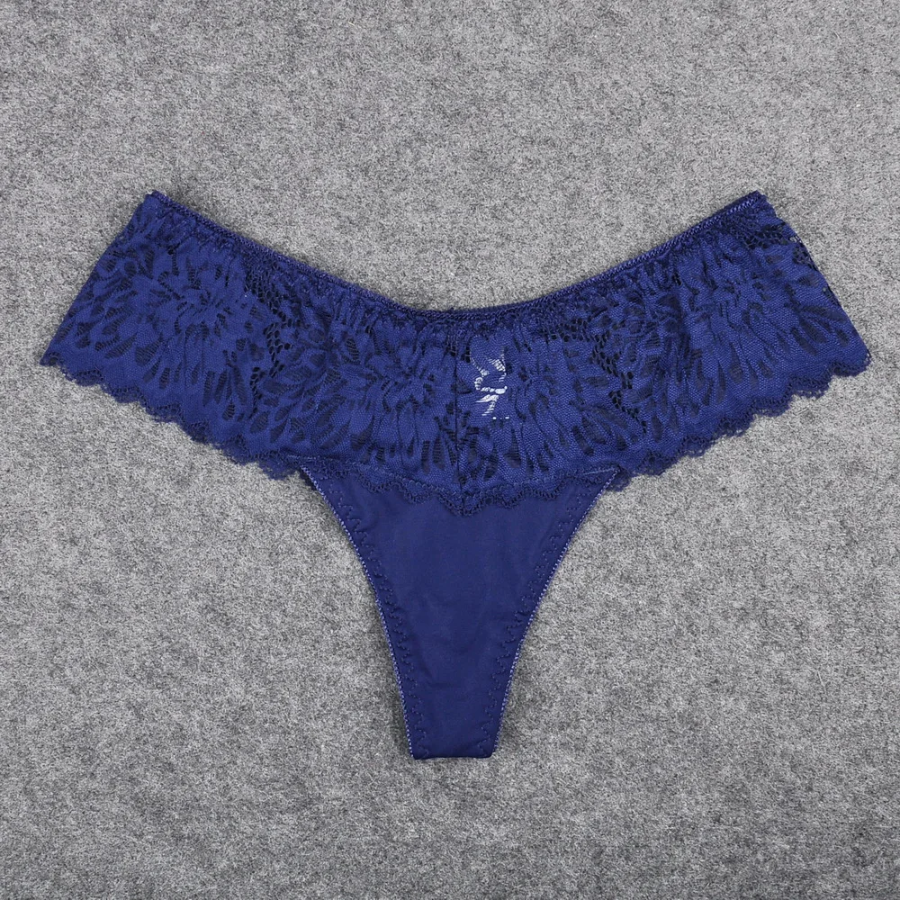 

2020 Hot Women Thong Lace G String Brazilian Style Underwear Women Mini Hipster Tanga T-Back Slip G-string 5 Piece/lot