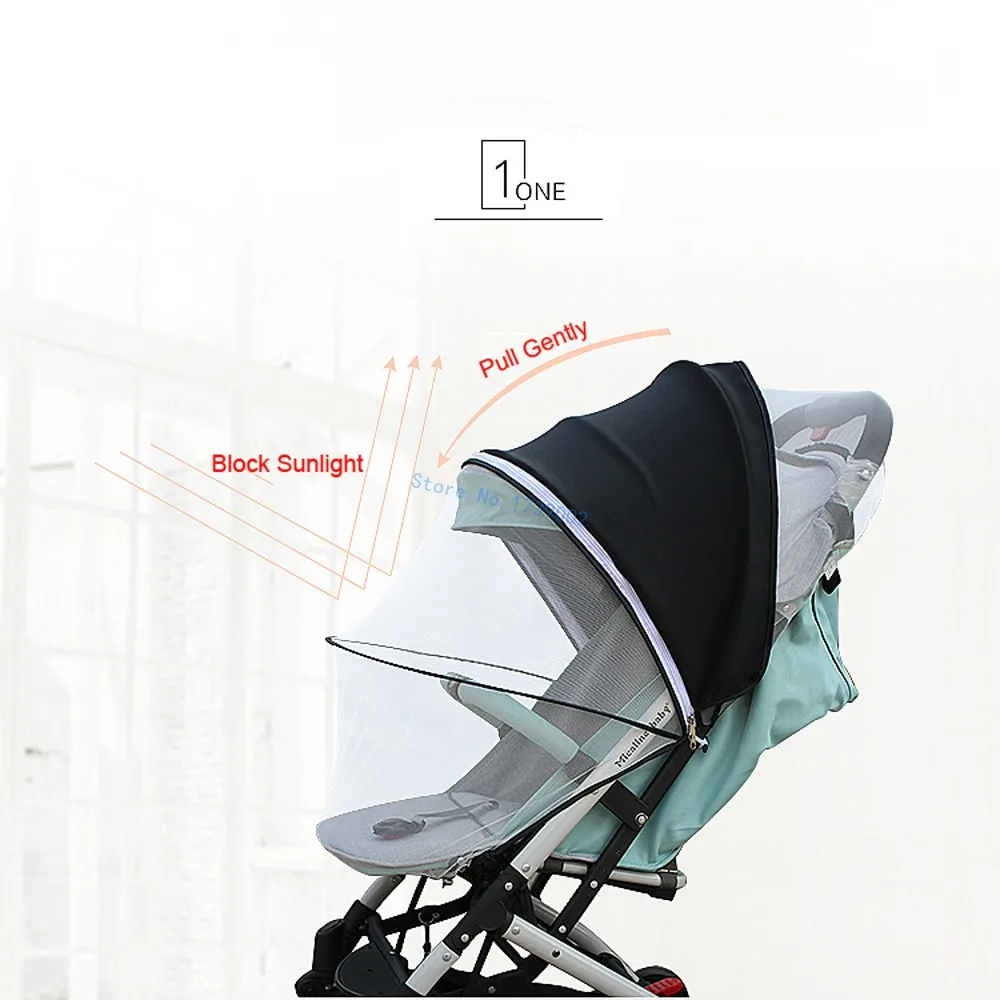 Солнцезащитный навес с москитной сеткой совместимый Bugaboo Bee Plus 3 & 5|Аксессуары для