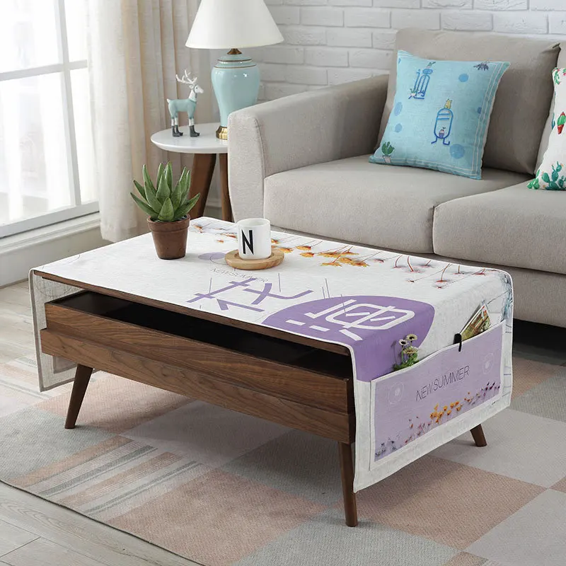 Северное растение водонепроницаемая кофейная скатерть для гостиной