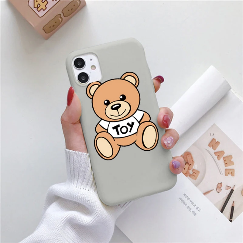 Чехол-накладка для iPhone 8 7 6 6s Plus 12 Pro Mini Max XR X XS SE 2020 5 5S 11 Италия с медведем | Мобильные
