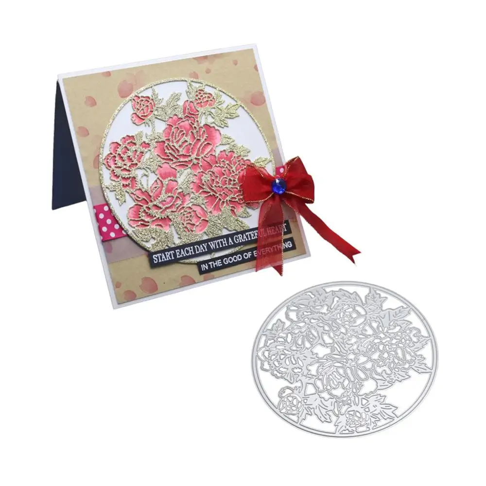 Металлические режущие штампы роза фон трафареты для DIY скрапбукинга тиснение