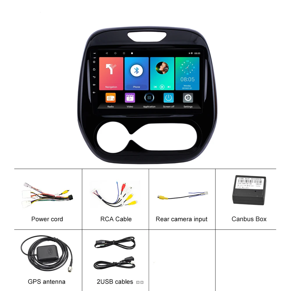 Автомобильный мультимедийный плеер Easteregs двойной din Android GPS навигатор для Renault Captur