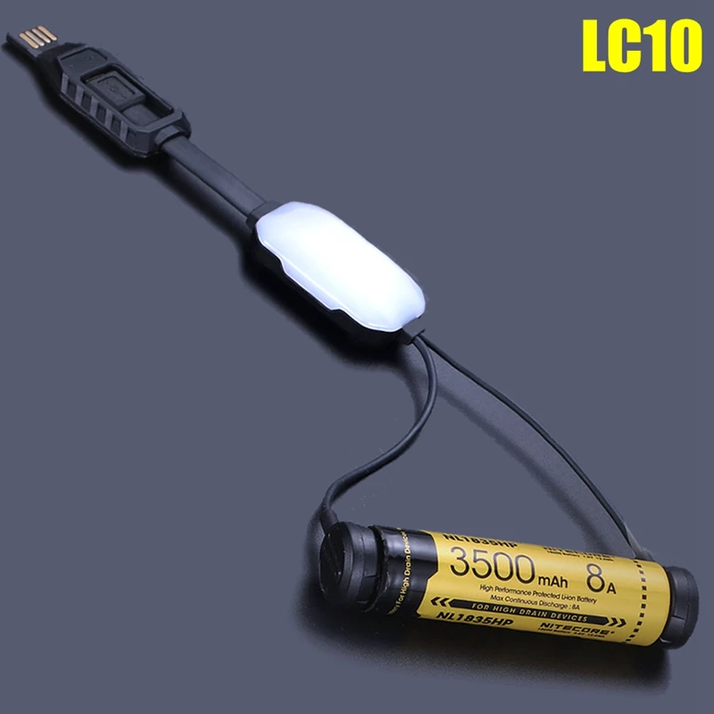 1 шт. Лучшая цена NITECORE LC10 портативное магнитное зарядное устройство USB для 1A MAX DC 5 V