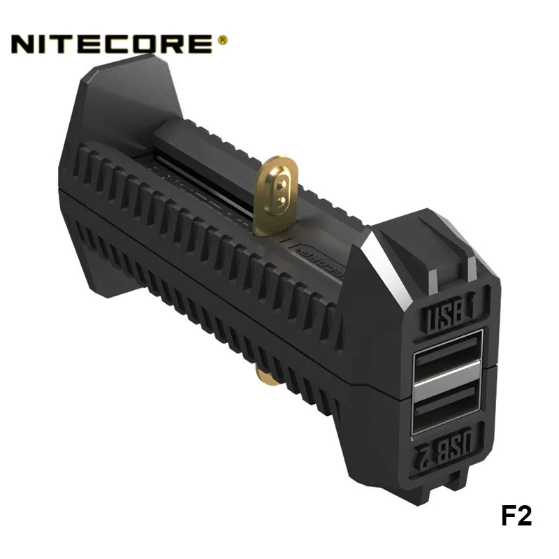 Nitecore F1 F2 гибкий внешний блок питания 26650 18650 16340 14500 различные батареи совместимые