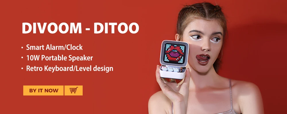 Divoom Tivoo Max Pixel Art Bluetooth беспроводной динамик с 2,1 аудио системой 40 Вт Выход тяжелый бас приложение управление для IOS и Android