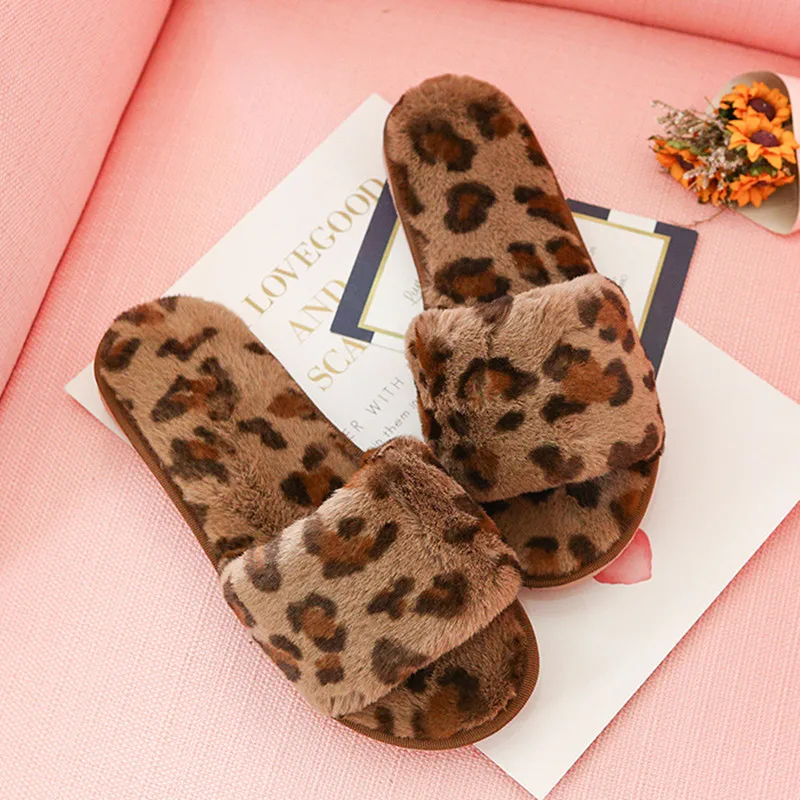 Женские тапочки 2020 Домашние Нескользящие теплые пушистые плюшевые Обувь с