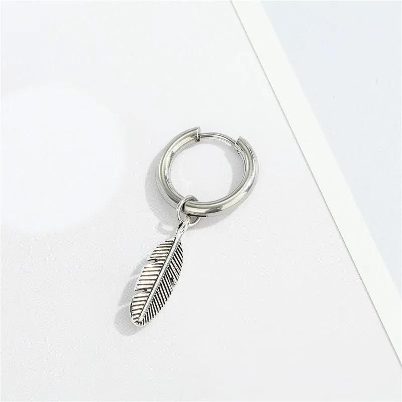 Серьги-кольца из нержавеющей стали в стиле панк/хип-хоп для мужчин и женщин