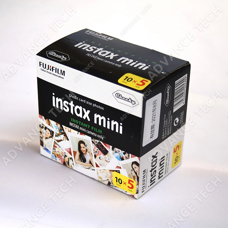 Белая пленка для Fuji Instax Mini 9 фильм белый край 50 листов/упаковка, детские носки, Фотобумага для моментального фотоаппарата Fuji 8/фотоаппаратов моментальной печати 7 s/25/50/90 SP-1/SP-2