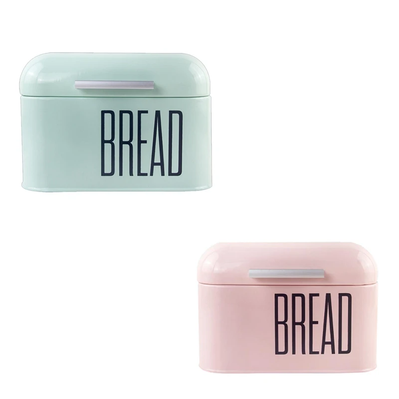 

Countertop Metal Bread Box Bread Bin Storage Container for Bakery Restaurant