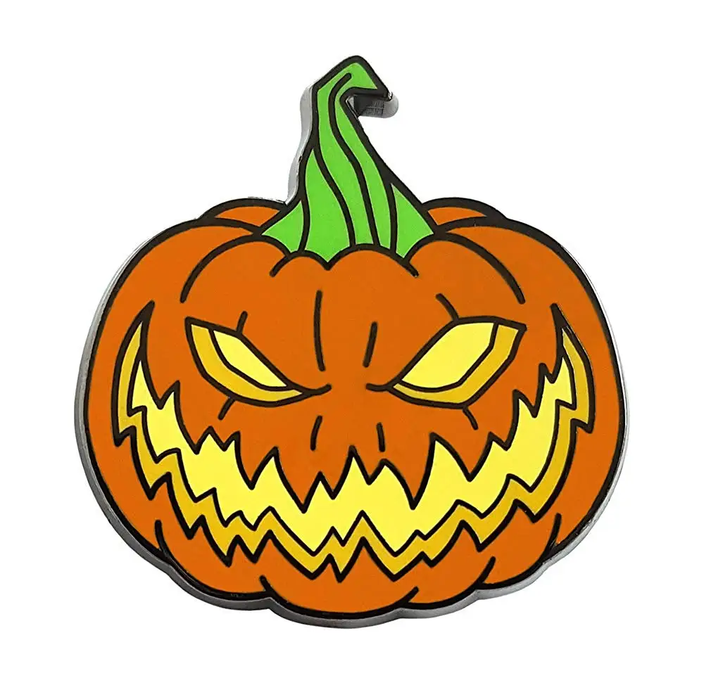 Эмалированная булавка с отворотом в виде тыквы для Хэллоуина|Броши| |