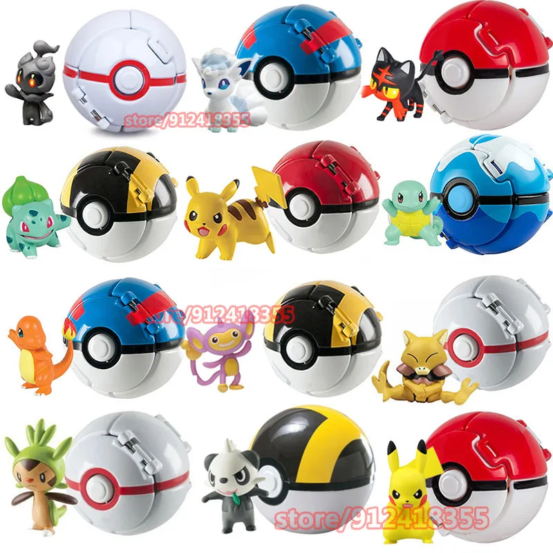 Фигурки героев мультфильма риолу лукаро Покемоны 3 шт./компл. игрушки фигурки