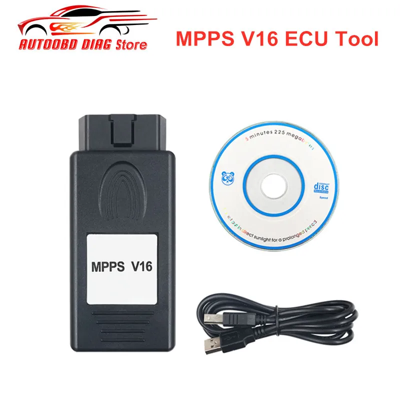 Инструмент для тюнинга микросхем MPPS V16 ECU EDC15 EDC16 EDC17 Checksum 16.1.08 CAN Flasher Remap Cable