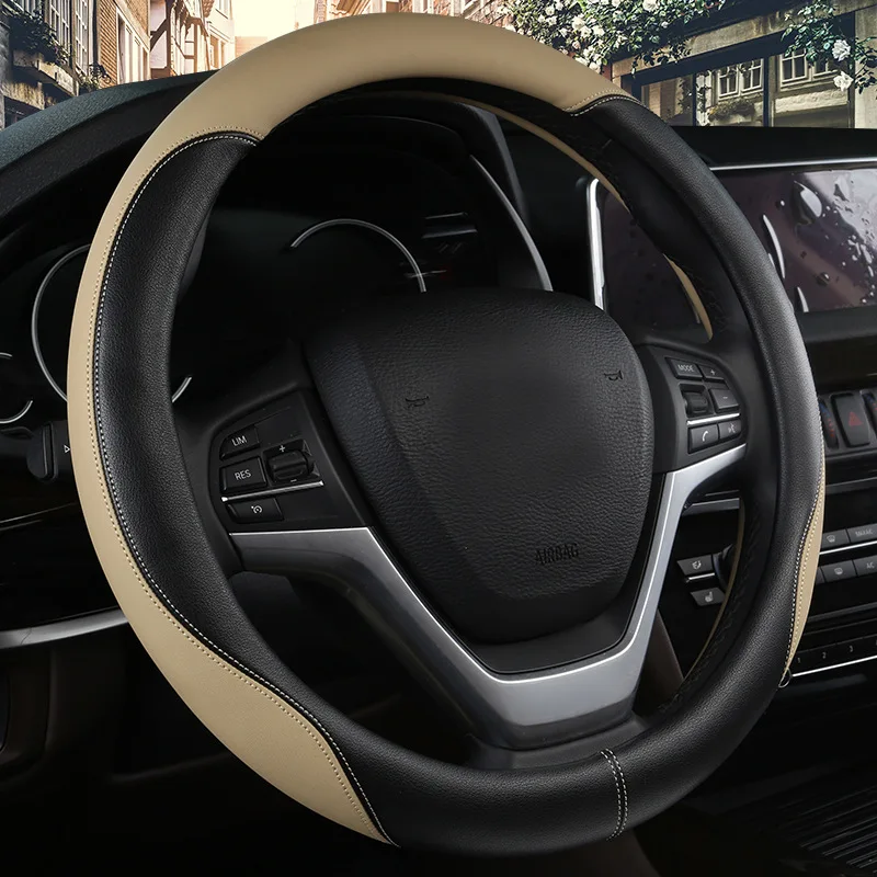 15 дюймов микро волоконная кожа автомобильный чехол на руль подходит для
