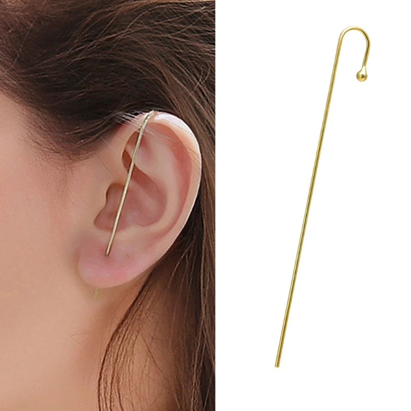 

9Pcs Ear Cuff Wrap Crawler Hook Earrings Rhinestone Piercing Stud Earrings Set