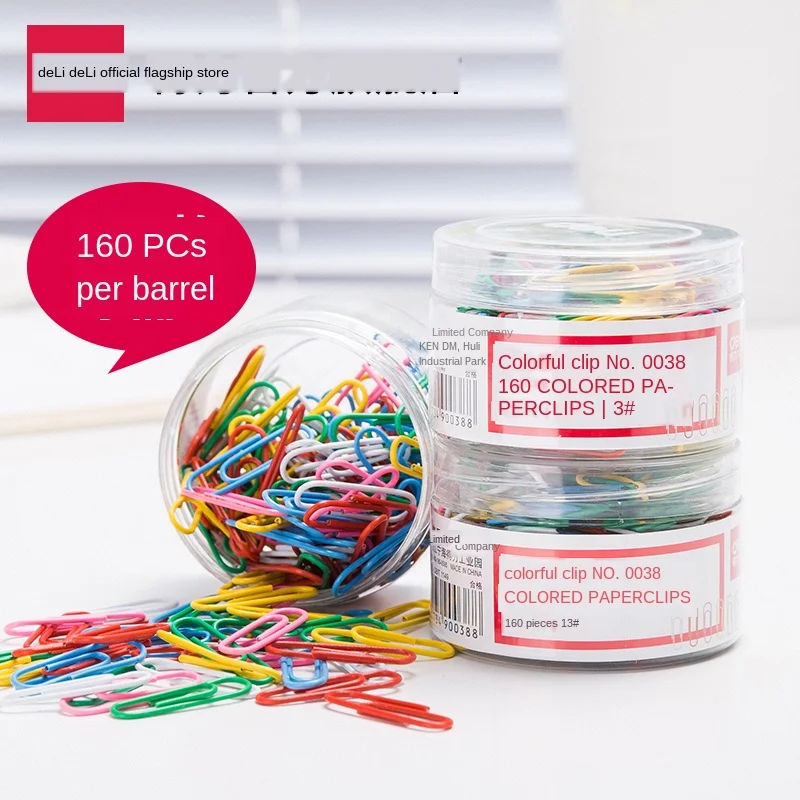 Зажим для бумаги красочный креативный милый Средний зажим офисные