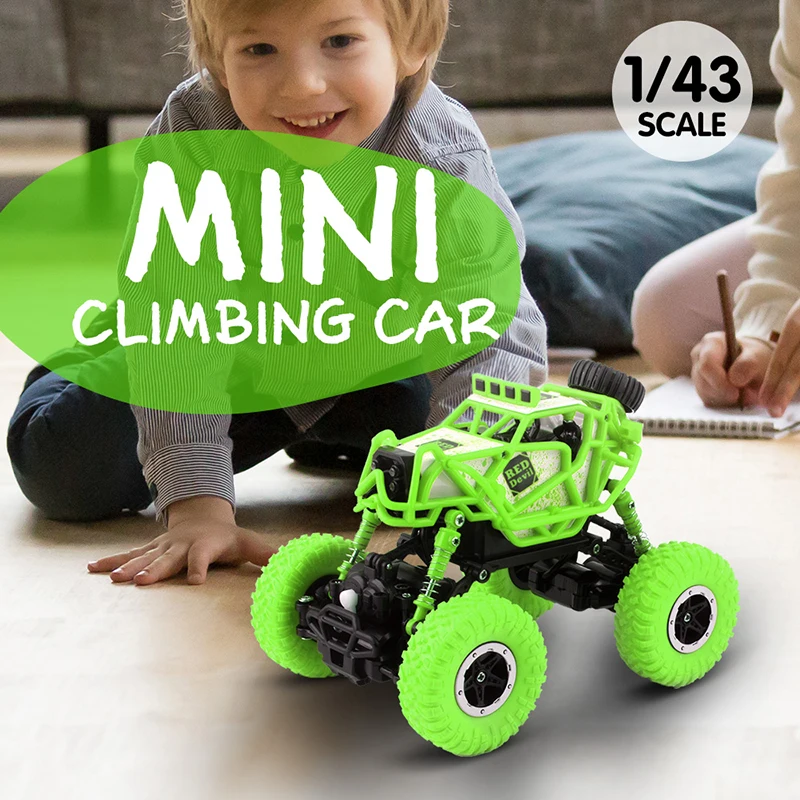 Радиоуправляемый автомобиль 1:43 мини Радиоуправляемый рок-ползак 2,4 ГГц Радиоуправляемый восхождение автомобиль грузовик для детей внедорожник Монстр игрушечный автомобиль