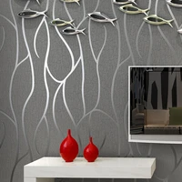 modern simple 3d curve wallpaper high grade velvet abstract line bedroom living room background wallpaper