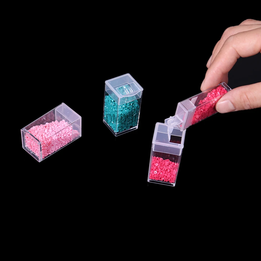 

Diamond Painting Storage Box with 32/40/60 Grids Portable Bead Storage Container 5d Diamond Embroidery Accessories Tools