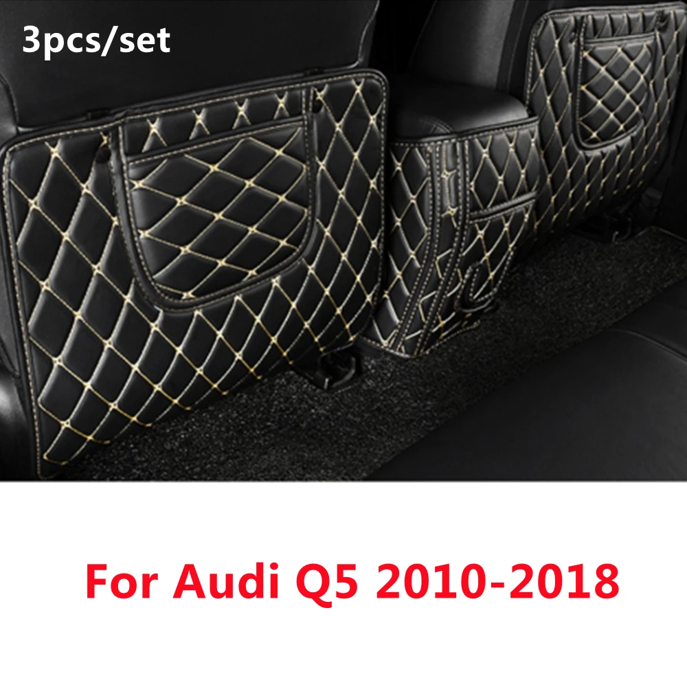 

XPE Car Rear Seat Anti-Kick Pad Back Armrest Protection Mat For Audi Q5 (2010-208 YEAR) Rear Seats Cover Car Accessories